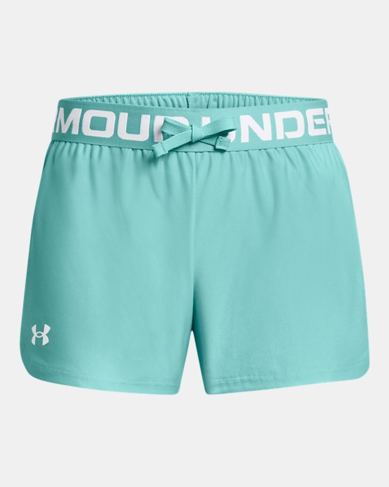Girls' UA Play Up Shorts in Green image number 0